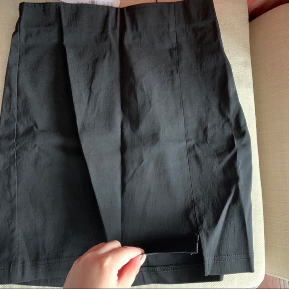Topshop black notched mini skirt NEW - Picture 5 of 7